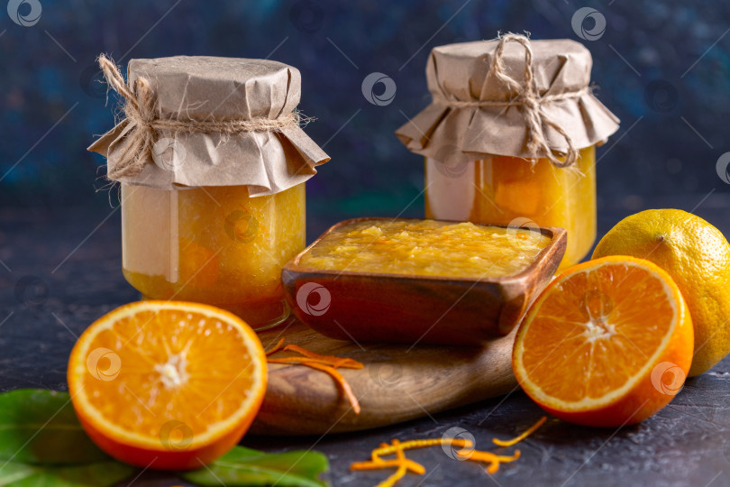 Скачать Домашний апельсиновый и лимонный джем. фотосток Ozero