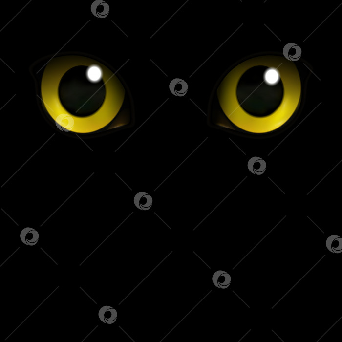 Скачать Желтые кошачьи глаза фотосток Ozero