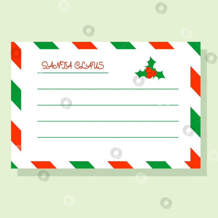 Скачать Letter to Santa Claus фотосток Ozero
