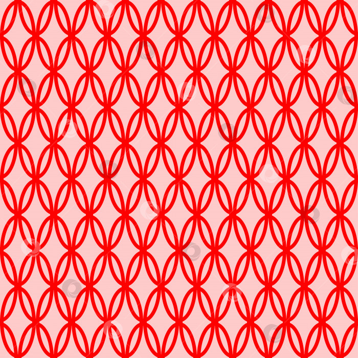 Скачать бесшовный повторяющийся геометрический узор красного цвета фотосток Ozero