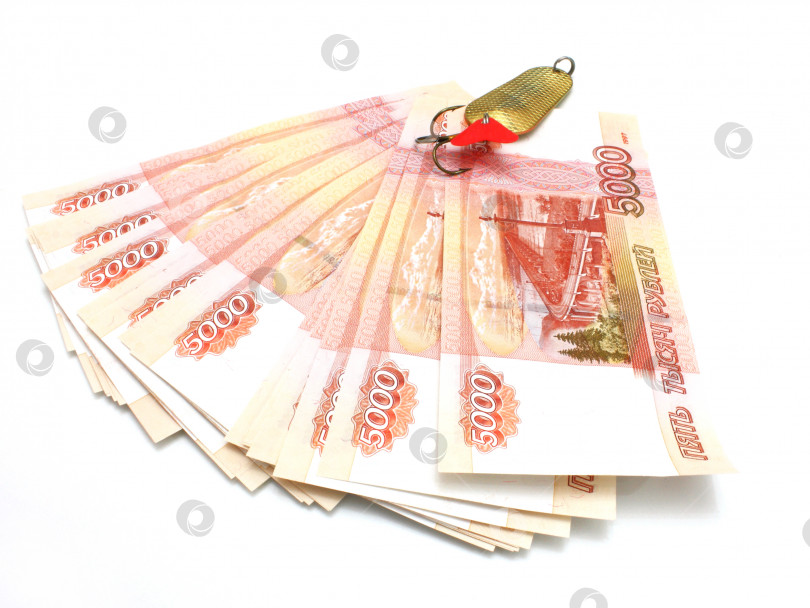 Скачать Российские пятитысячные банкноты фотосток Ozero