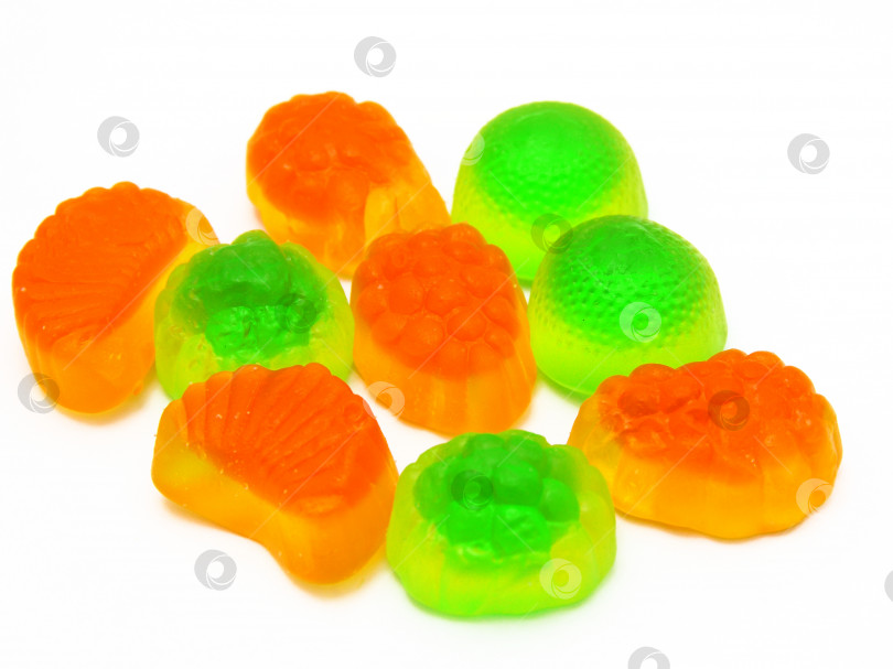 Скачать Фруктовые конфеты разноцветные всех сортов, фон фотосток Ozero
