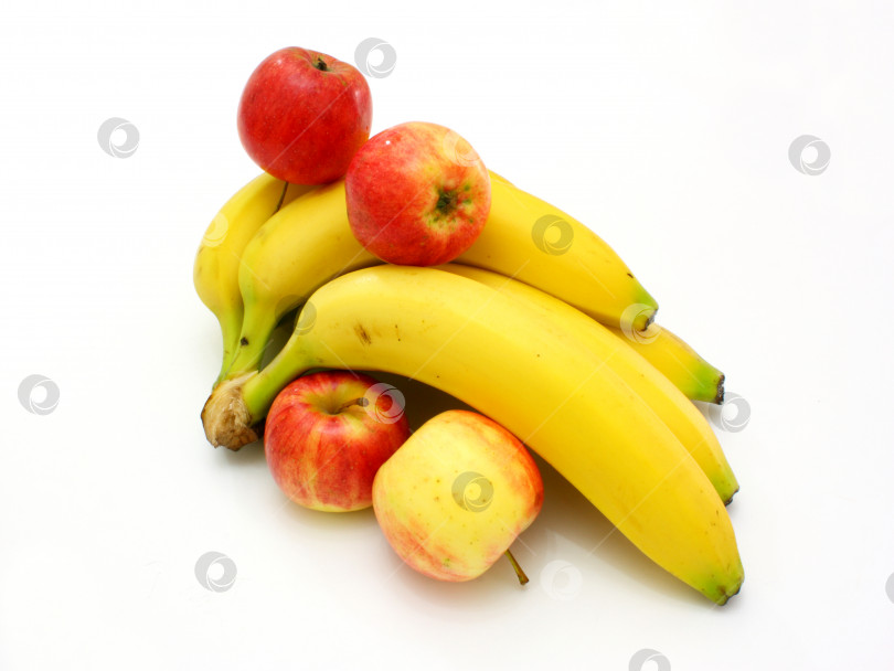 Скачать Желтые бананы яблоки и груши фотосток Ozero