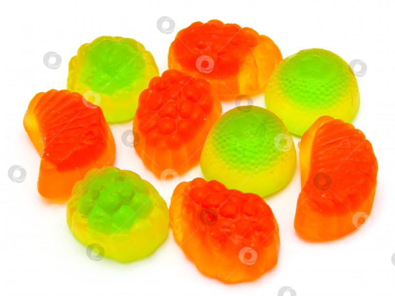 Скачать Фруктовые конфеты разноцветные всех сортов, фон фотосток Ozero