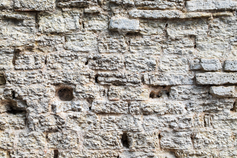 Скачать Фрагмент древней средневековой крепостной стены фотосток Ozero