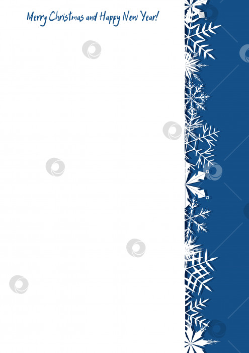 Скачать Векторный фон со снежинками для оформления открыток, приглашений, книг. Зимняя иллюстрация фотосток Ozero