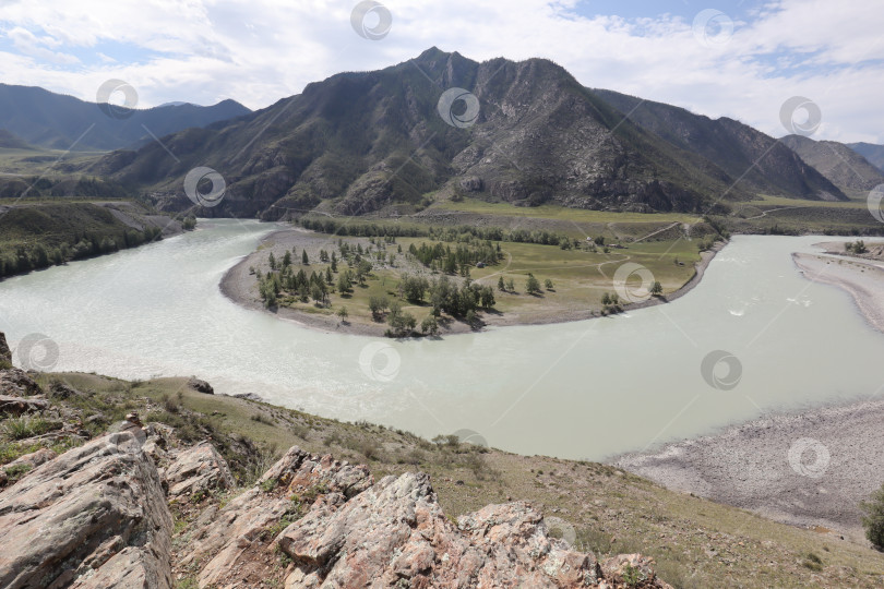 Скачать Река Катунь на Алтае фотосток Ozero