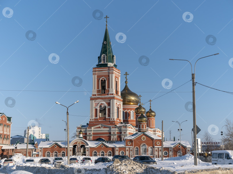 Скачать БАРНАУЛ - 21 января Город Барнаул вид на город и церковь 21 января 2020 года в Барнауле, Россия фотосток Ozero