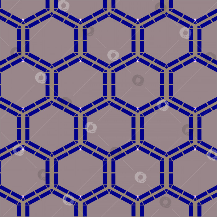 Скачать Узор из фиолетовых шестиугольников с подсветкой. фотосток Ozero