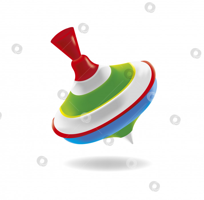 Скачать детская игрушка юла разноцветная фотосток Ozero