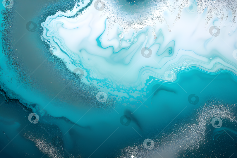 Скачать Абстракция, мраморная текстура цвета морской волны фотосток Ozero