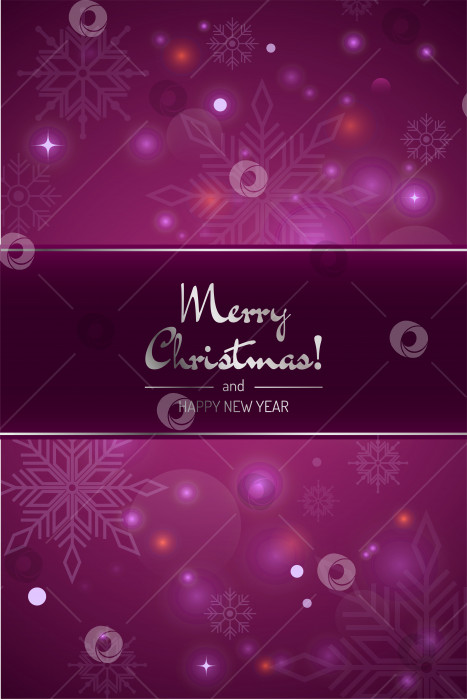 Скачать Вертикальная фиолетовая поздравительная рождественская открытка фотосток Ozero