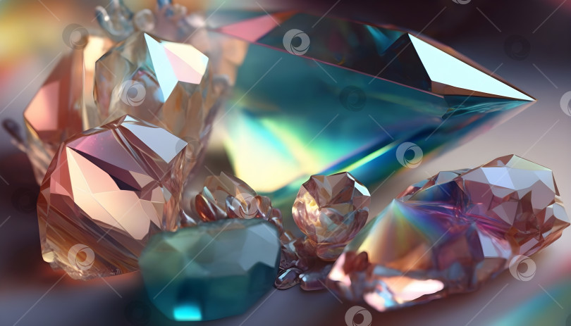 Скачать Волшебные переливающиеся кристаллы на естественном фоне фотосток Ozero