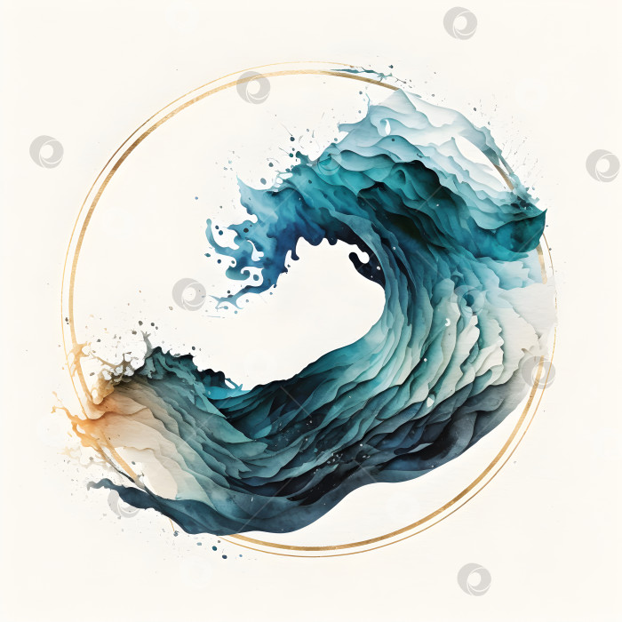 Скачать Минималистичная эмблема Дня Земли для защиты океана фотосток Ozero