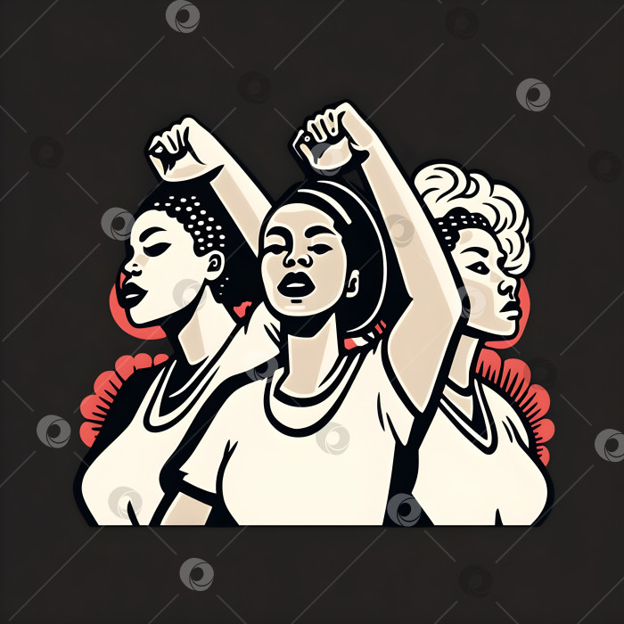 Скачать Жест поднятыми кулаками в качестве иллюстрации протеста активистов фотосток Ozero