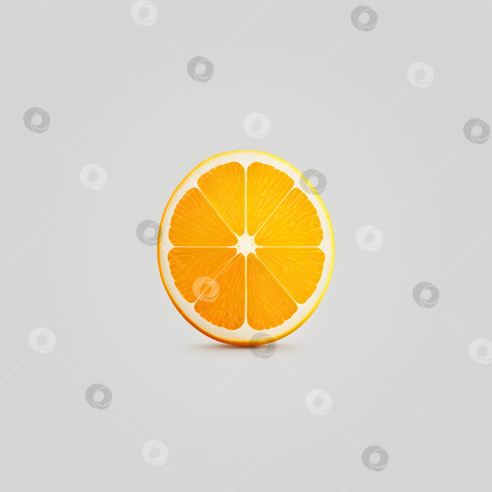 Скачать Минималистичная квадратная эмблема оранжевого цитрусового фрукта фотосток Ozero