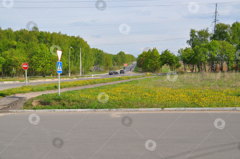 Скачать Перекресток на самой длинной улице в Кашире на Дедовом бугре фотосток Ozero