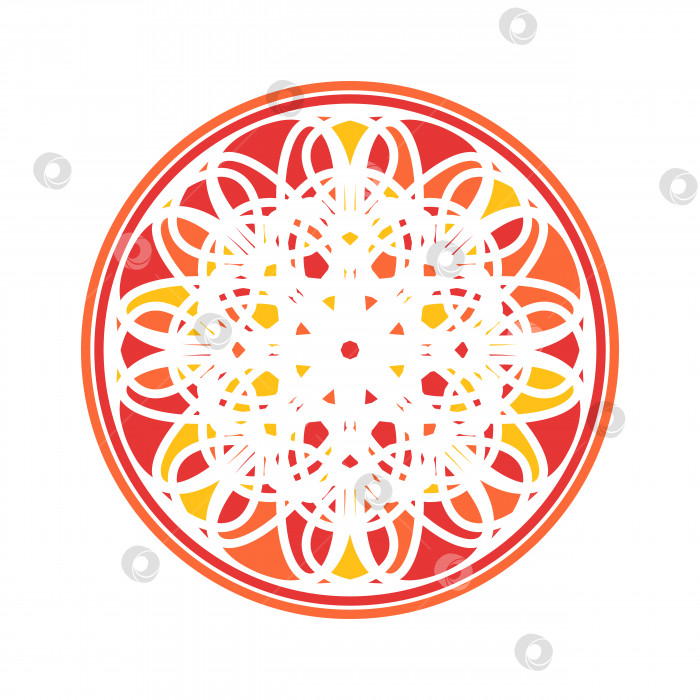 Скачать Красочный векторный круговой орнамент Мандалы фотосток Ozero