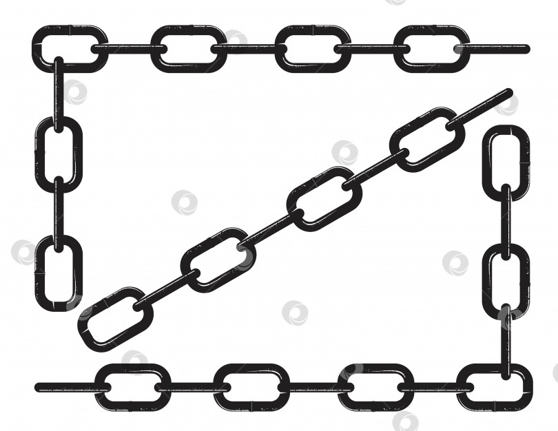 Скачать вектор рамки цепочек фотосток Ozero