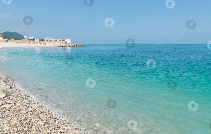 Скачать Утро на море. Черное море, Небуг в Краснодарском крае, Россия. фотосток Ozero