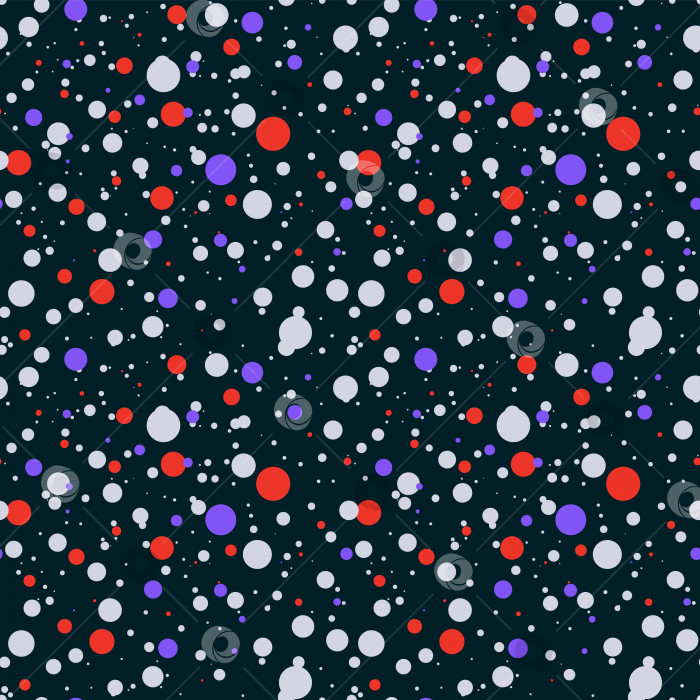 Скачать Набор бесшовных узоров в мелкий горошек на цветном фоне, 1000х1000, векторная графика. фотосток Ozero