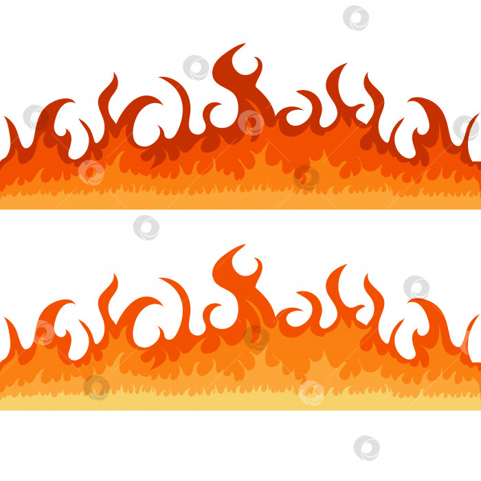 Скачать Огонь, пламя.Набор векторных элементов дизайна огня, выделенных на белом фоне фотосток Ozero