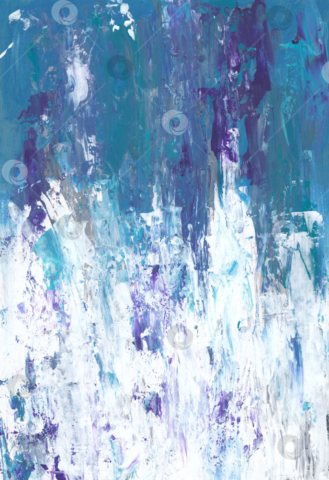 Скачать Абстрактный художественный фон в стиле гранж. Грубый бело-голубой текстурированный фон. фотосток Ozero