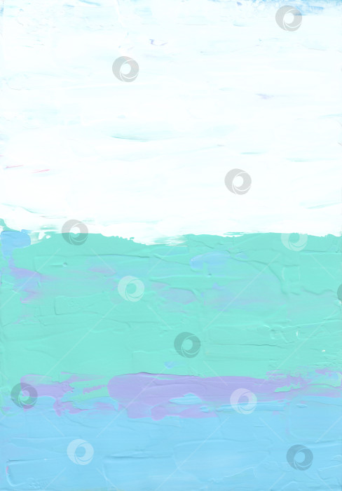 Скачать Абстрактный белый, синий и зеленый фон, ручная роспись фотосток Ozero