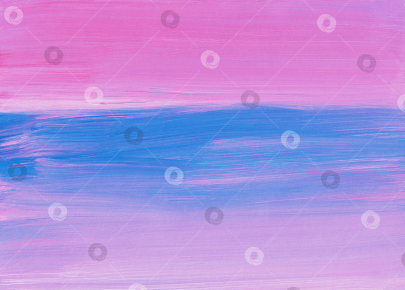 Скачать Текстура фона абстрактной живописи, пастельно-розовая и голубая. Масляные разноцветные мазки кистью на бумаге. фотосток Ozero