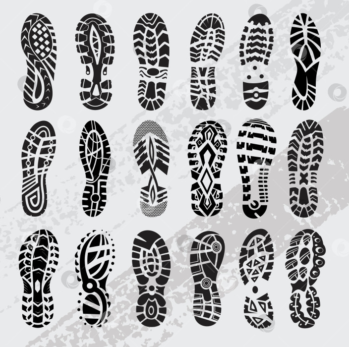 Скачать спортивная обувь footprint фотосток Ozero