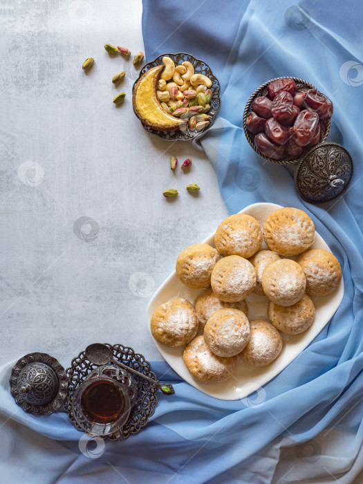 Скачать Египетское печенье "Кахк Эль Ид" Арабское печенье фотосток Ozero