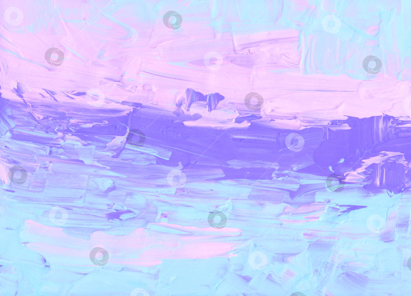 Скачать Абстрактный пастельно-розовый, голубой, фиолетовый и белый текстурированный фон. Мазки кистью по бумаге. Искусство мастихином фотосток Ozero