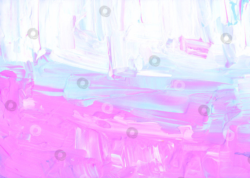Скачать Абстрактный пастельно-розовый, голубой и белый текстурированный фон. Минималистская живопись. Мазки кистью по бумаге. фотосток Ozero