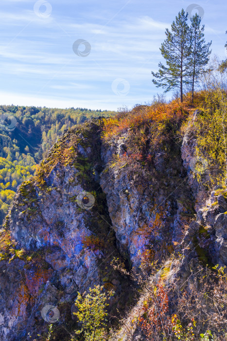 Скачать Осенний пейзаж в горах Берда. Сибирь, Россия фотосток Ozero