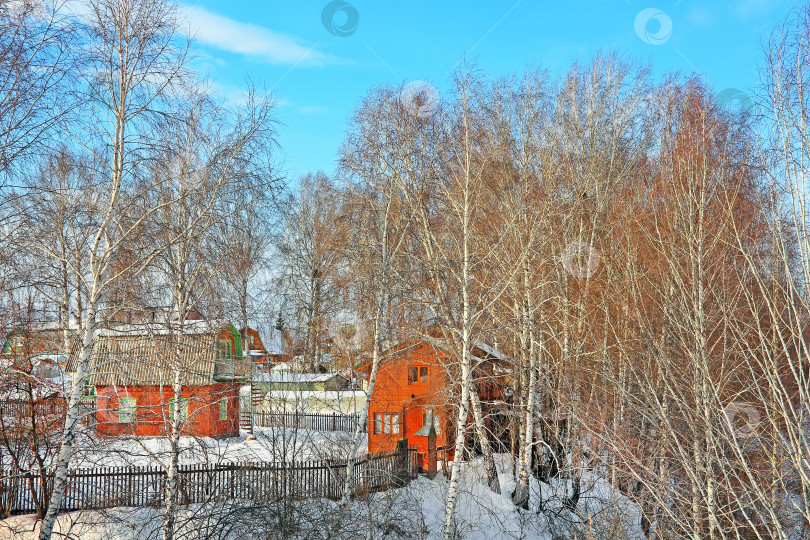 Скачать Садовое товарищество со зданиями советских времен фотосток Ozero