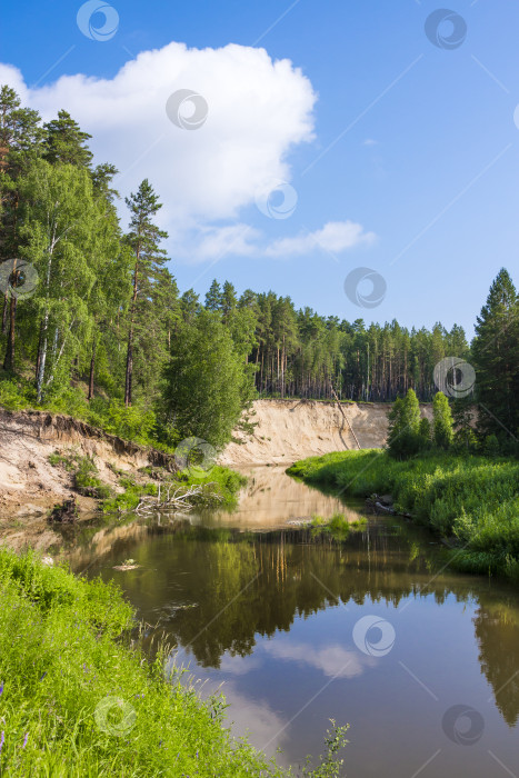 Скачать Каракан - река в Сибири, Новосибирская область, Россия фотосток Ozero