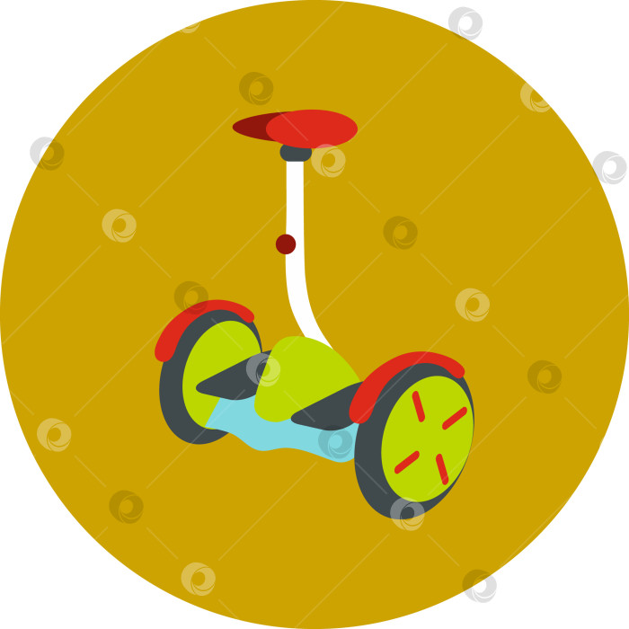 Скачать Гироскоп. Векторные иконки в плоском стиле на цветном дорожном фоне фотосток Ozero