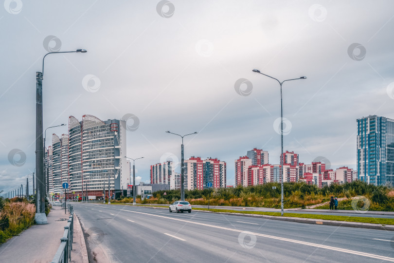 Скачать Жилой микрорайон на юго-западе Санкт-Петербурга фотосток Ozero