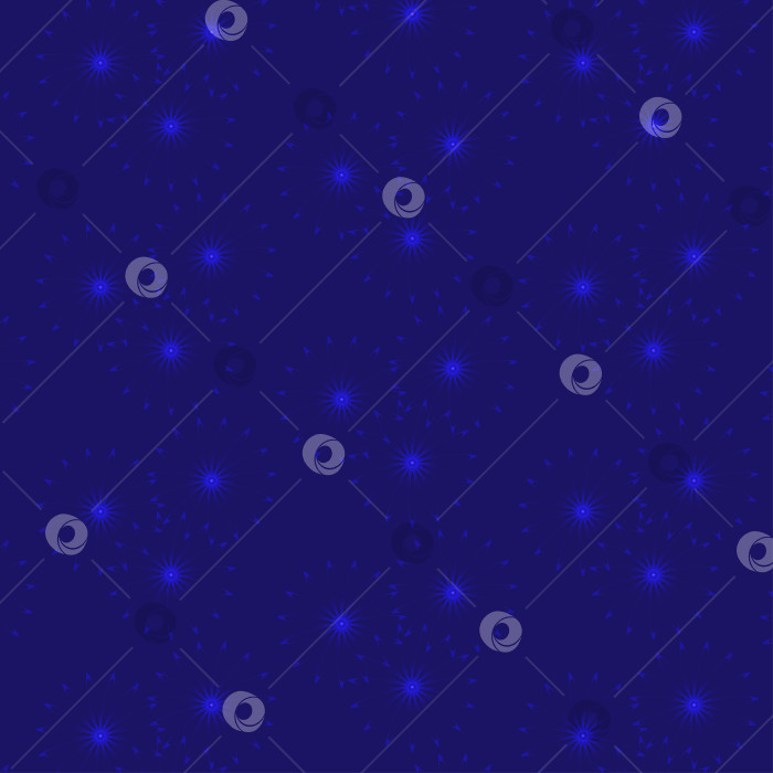 Скачать На синем фоне изображены фигуры в форме звезд с ярким центром внутри. фотосток Ozero