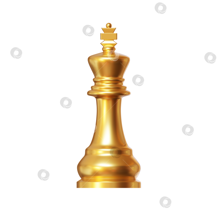 Скачать 3d золотая шахматная фигура короля или королевы на изолированном фоне. Шахматная стратегия для бизнес-лидерства и концепции командного успеха. иллюстрация 3d-рендеринга. фотосток Ozero