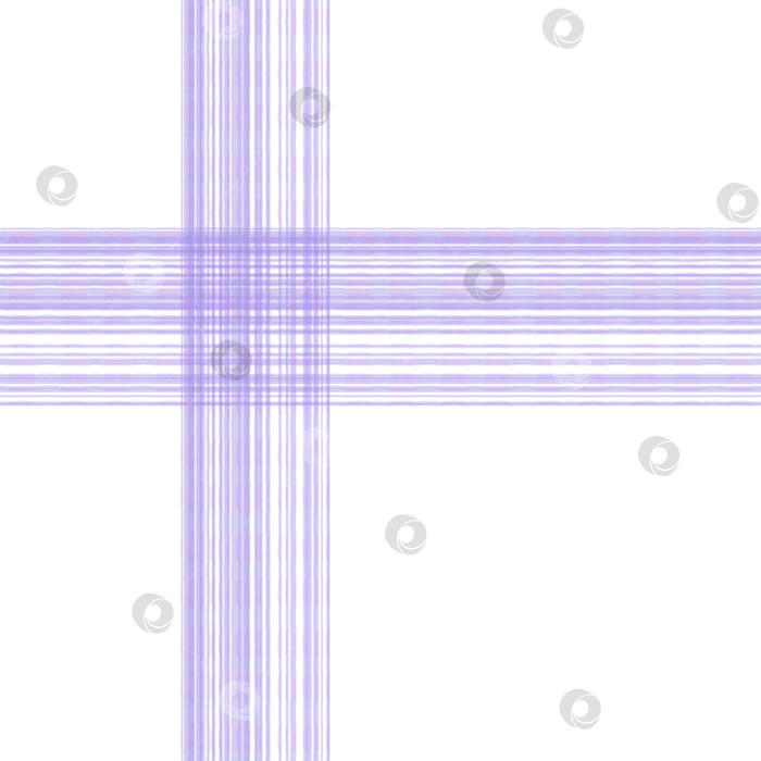 Скачать Бесшовный полосатый фон, имитация акварели в нежных сиреневых тонах, вертикальные и горизонтальные фиолетовые полосы, клетка фотосток Ozero