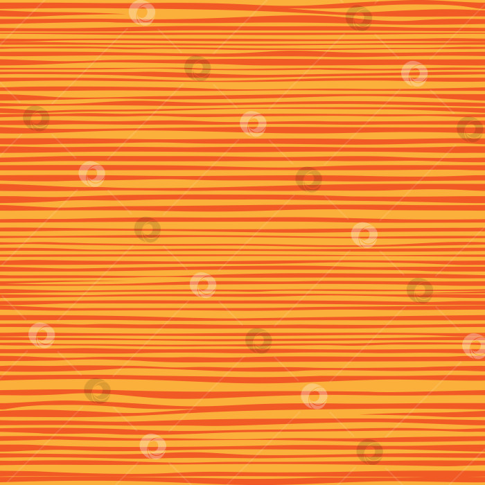 Скачать Векторный бесшовный абстрактный полосатый фон. Желто-оранжевый геометрический фон из горизонтальных полос разной толщины и формы. фотосток Ozero