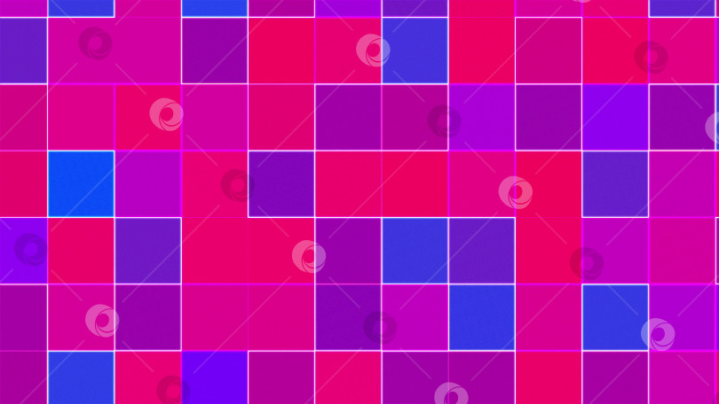 Скачать Цветной мозаичный фон, сгенерированный компьютером. Поверхность из разноцветных блоков. 3d-рендеринг геометрического стиля фотосток Ozero