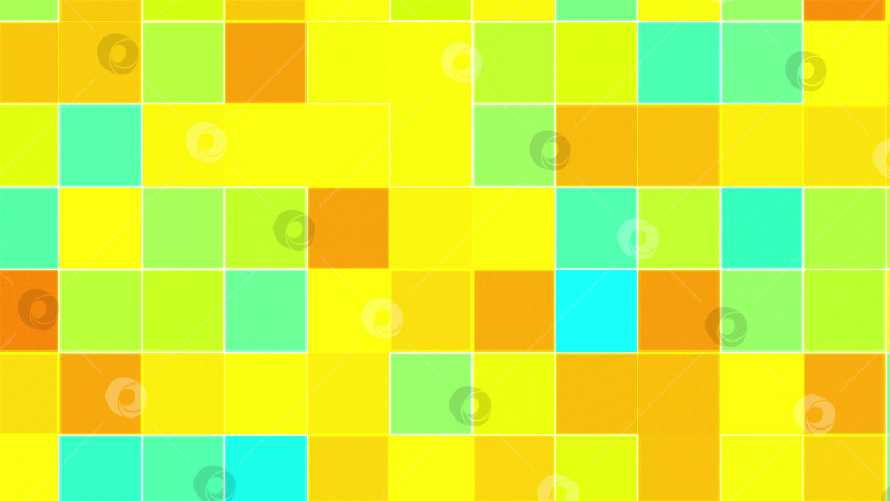 Скачать Цветной мозаичный фон, сгенерированный компьютером. Поверхность из разноцветных блоков. 3d-рендеринг геометрического стиля фотосток Ozero