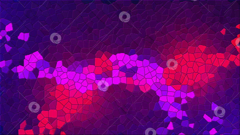 Скачать Многоцветная мозаика различной формы. Сгенерированный компьютером абстрактный фон, 3d-рендеринг фотосток Ozero