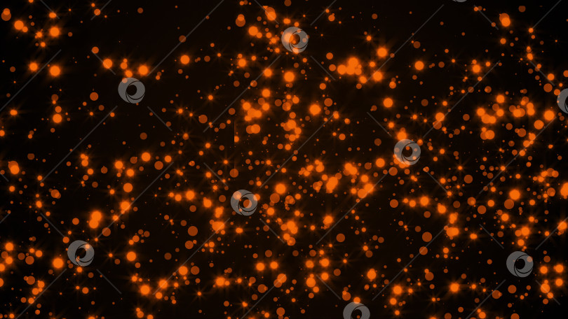 Скачать Абстрактные яркие блестящие частицы в пространстве, сгенерированный компьютером абстрактный фон, 3D-рендеринг фотосток Ozero