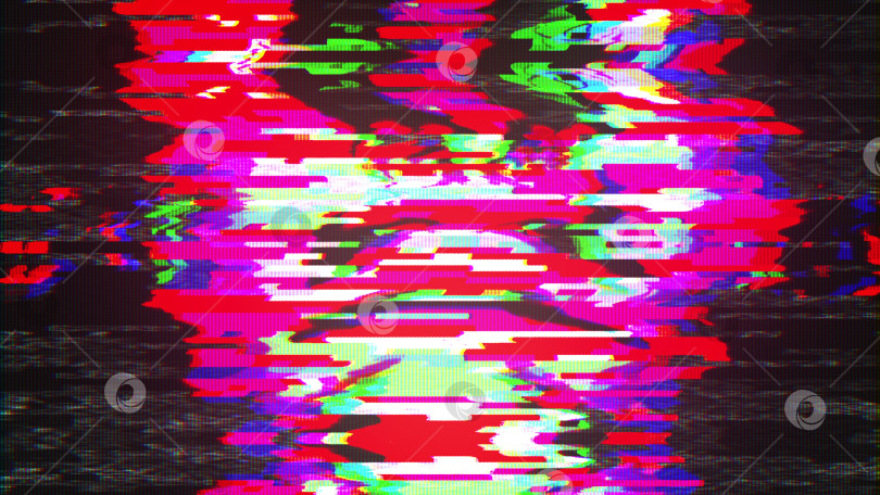 Скачать Сбой, пиксельный шум на экране, сгенерированный компьютером. Плохой сигнал. 3d-рендеринг цифрового фона фотосток Ozero