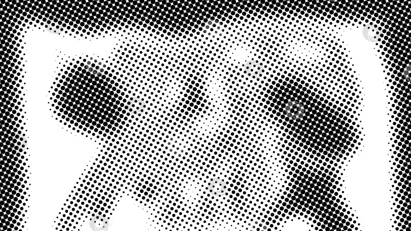 Скачать Полутон из множества точек, сгенерированный компьютером абстрактный фон, фон для 3D-рендеринга с эффектом оптической иллюзии фотосток Ozero