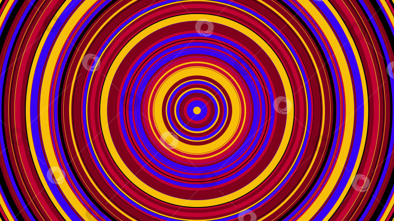 Скачать Красочный круг с гипнотическим вращением, сгенерированный компьютером. 3d рендеринг абстрактного вихревого фона фотосток Ozero