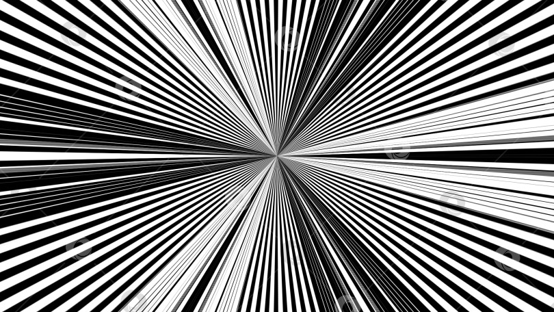 Скачать Черные и белые полосы. Сгенерированный компьютером абстрактный фон, 3D-рендеринг фотосток Ozero